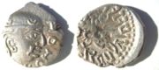 Silver coin minted during the reign of the Gupta king Kumara Gupta I (414–55 AD)