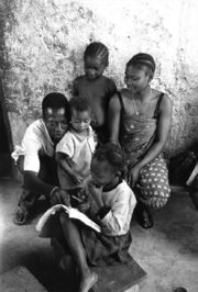 A family in Ouagadougou, Burkina Faso in 1997