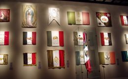 Flag display at the History Museum of Monterrey, Nuevo León.