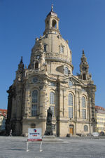 The Dresden Frauenkirche, a few days prior to its consecration.