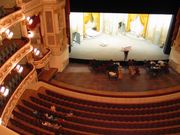 The stage of the Saxon State Opera