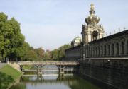 Bridge at the Kronentor (crowned gate) of the Zwinger Palace