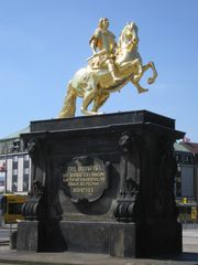 The equestrian sculpture of August the Strong