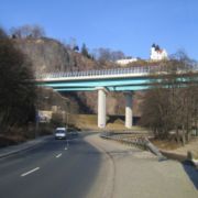 Bundesautobahn 17 crossing the Weißeritz valley in southern Dresden