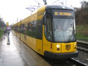 The longest trams in Dresdens set a record in length