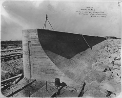 Sea wall, Galveston district