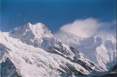 Himalayan peaks in Sikkim.