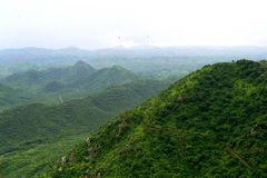 The Aravalli range in Rajasthan.