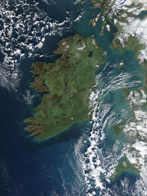 Ireland is sometimes known as the "Emerald Isle" because of its green scenery.