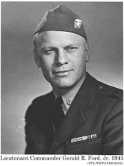 Ford in uniform, 1945