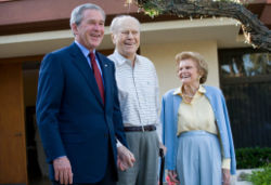 President George W. Bush with former President Gerald Ford and Betty Ford  April 23, 2006 