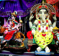Ganesha is the son of Shiva and Parvati (pictured left). He is widely worshipped as Vignesh, the remover of obstacles.