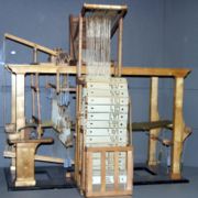 Punch card system of a 19th Century loom