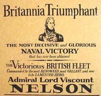 Detail from an 1805 poster commemorating the Battle of Trafalgar.