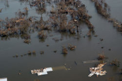 Flooding in Venice, Louisiana.
