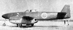 Japan's first jet-powered aircraft, the Imperial Japanese Navy's Nakajima Kikka (1945).