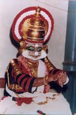  Guru Padma Shri Mani Madhava Chakyar performing Koodiyattam - the only surviving ancient Sanskrit theatre in India