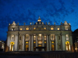 The Order funded the first renovation of the façade of St. Peter's Basilica in over 350 years.