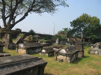The old Dutch cemetery in Kochi