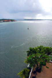 A view of the Kochi harbour mouth from Willingdon Island