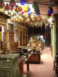 An antique shop showcasing Jewish remnants of Kochi