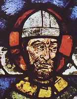  Becket in a window in Canterbury Cathedral