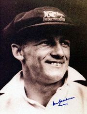 Australian Donald Bradman is one of only two players  in the history of cricket to have scored 300 or more runs in a single Test match innings on more than one occasion.  The other is Brian Lara of the West Indies.