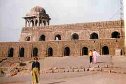 Rani Rupmati Pavilion at Mandu, built by Miyan Bayezid Baz Bahadur (1555–62) 