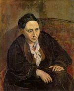 Portrait of Gertrude Stein by Pablo Picasso, 1906