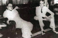 Jinnah with Subhash Chandra Bose.