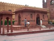 The Mausoleum of Iqbal, next to Badshahi Masjid, Lahore, Pakistan