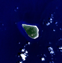 Navassa Island - NASA NLT Landsat 7 (visible color) satellite image