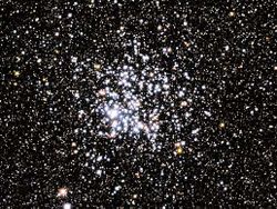 M11, the Wild Duck Cluster is a very rich cluster located towards the centre of the Milky Way.