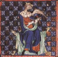 The "softe and god" King Stephen, or Stephen of Blois, whom the Peterborough author blames for The Anarchy.
