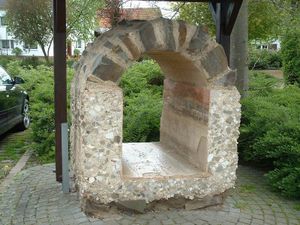 In Buschhoven, near Bonn, a small section of the aqueduct is preserved.