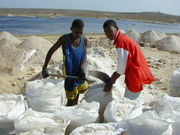 Sea salt mine in Cape Verde