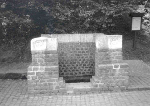 The spring at Grüner Pütz is marked by a Roman pool.