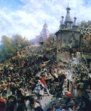 Proclamation of Kuzma Minin. Painting by Konstantin Makovsky.