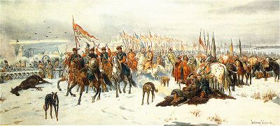 Relief of Smolensk by Polish forces, by Juliusz Kossak.