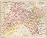 The province of Punjab was one of the largest in British India, and was divided in 1946. Today it stands within Pakistan, and the Indian states of Punjab, Haryana and Himachal Pradesh.