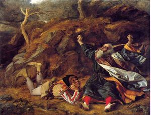 "King Lear and the Fool in the Storm" by William Dyce.