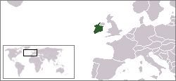 Location of Ireland