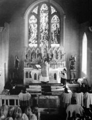 A Roman Catholic Mass in Ireland, ca. 1950. The population of Ireland is still predominantly Roman Catholic.