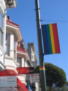 The rainbow flag in The Castro.