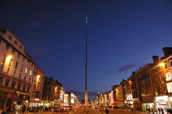 The Spire of Dublin - 120 metres (393 ft) in height and lit from the top