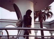 A statue made in the honor of Selena in Corpus Christi, Texas