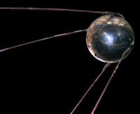 Sputnik 1 was the size of a large beach ball and weighed more than 80 kg and orbited the Earth for more than two months.