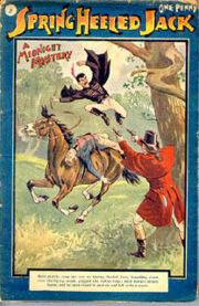 Spring Heeled Jack on a penny dreadful cover page (c. 1904).