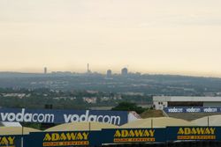 The skyline of Johannesburg as seen from Kyalami.