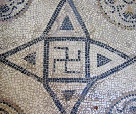 swastika on a Roman mosaic